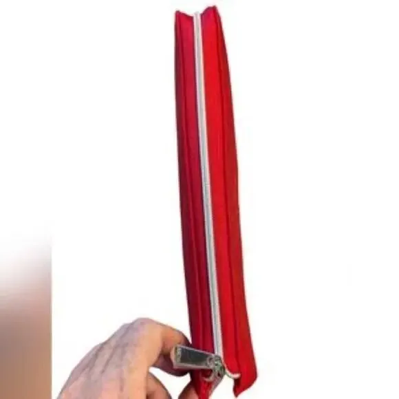 DIOR Beauty RED Cosmetic  Bag clutch Pouch case TROUSSE canvas Bundle - Picture 4 of 11